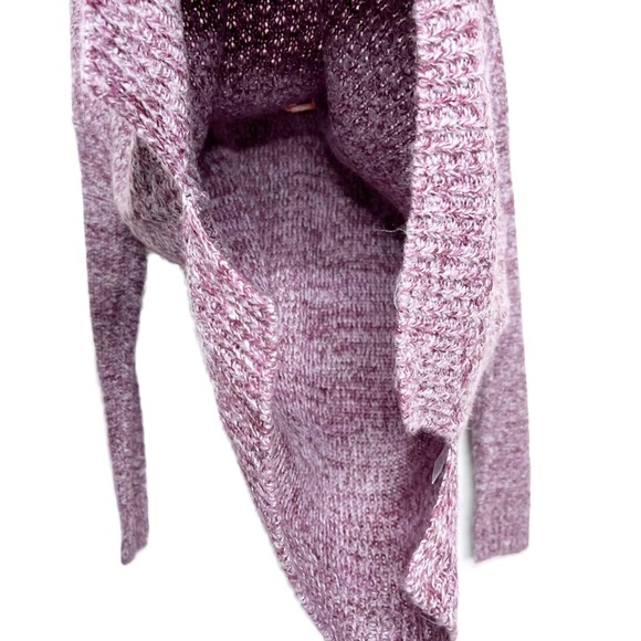 NWT Ellen Tracy Womens Marled Knit Sweater Long Sleeve Casual Pullover Purple M - Picture 6 of 16